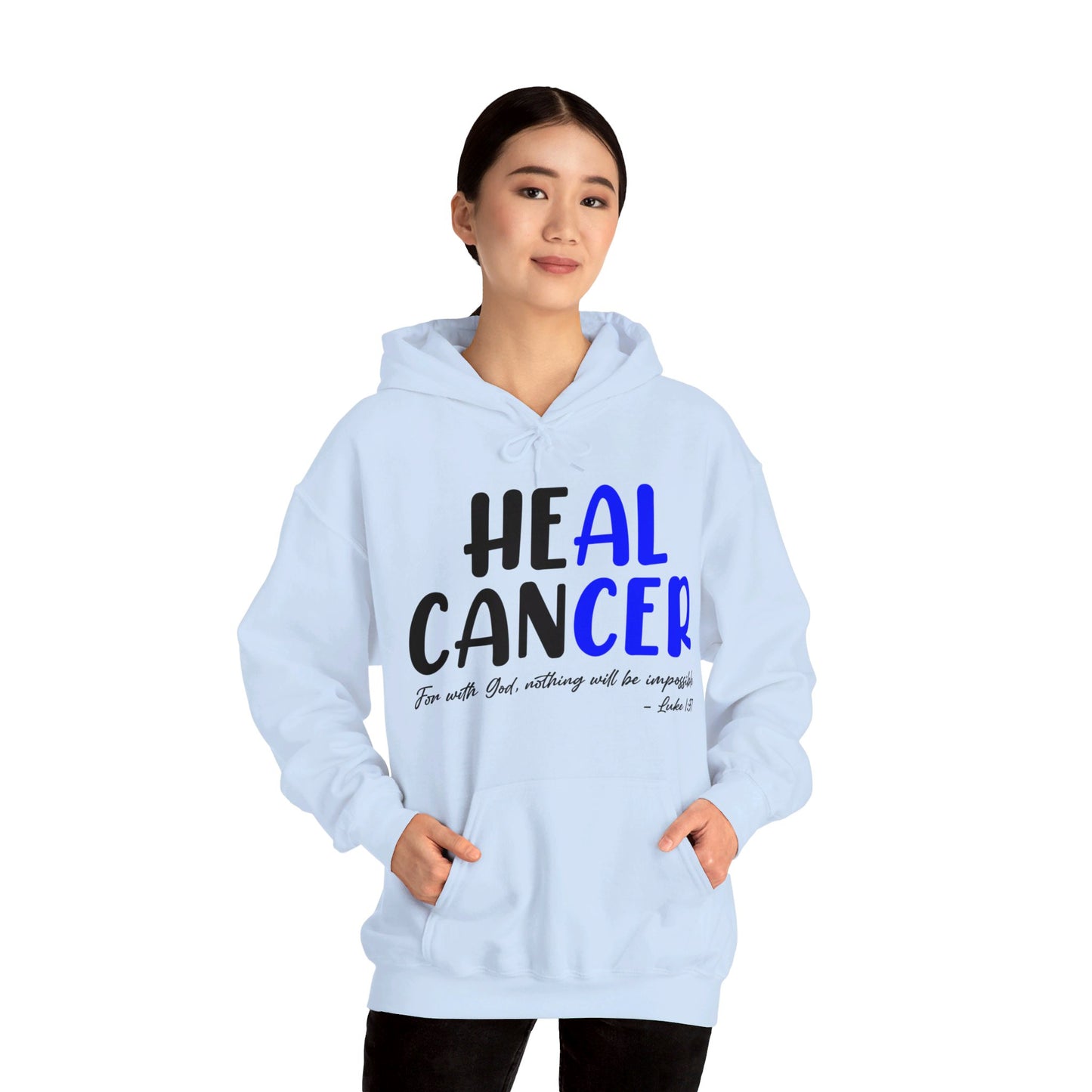 Colon Cancer Faith Bible Verse CRC Awareness Support Heal Family Hoodie For Men Women