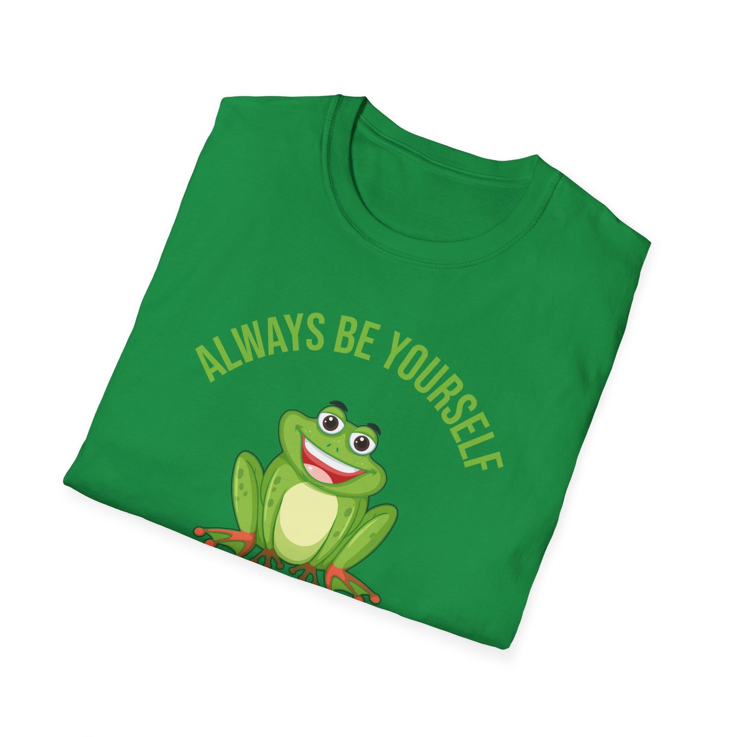 Frog Always Be Yourself Retro Vintage Men Women Amphibian T-Shirt