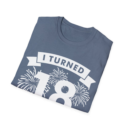 Funny I Turned 18 In 2026 18th Birthday Party Gift T-Shirt For Men Women
