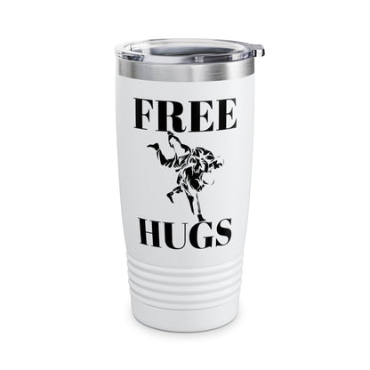 Funny Wrestling Wrestler Free Hugs Humor Tumbler Men Women