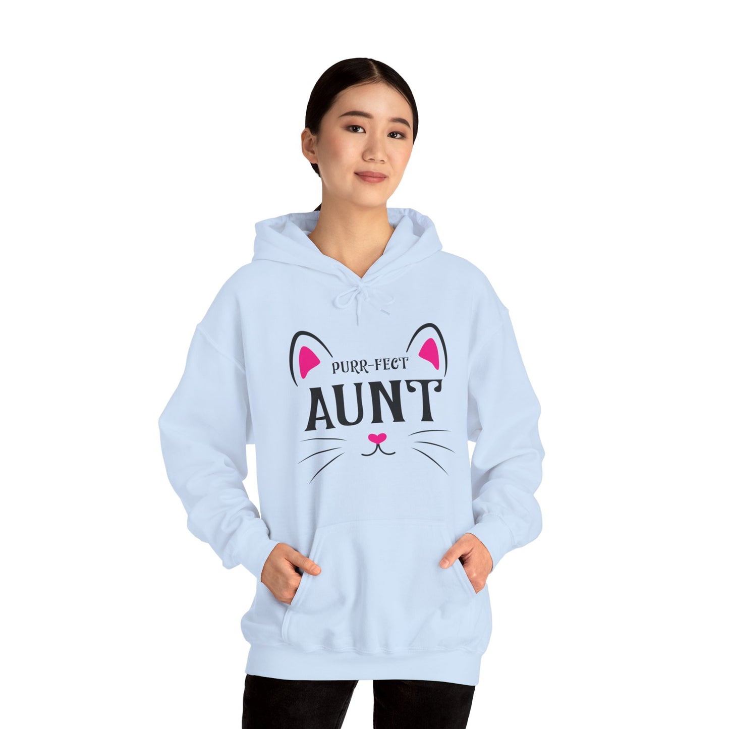 PURR-FECT Aunt Funny Cat Lover Cute Funny Kitten Hoodie Gift For Men Women Hoodie