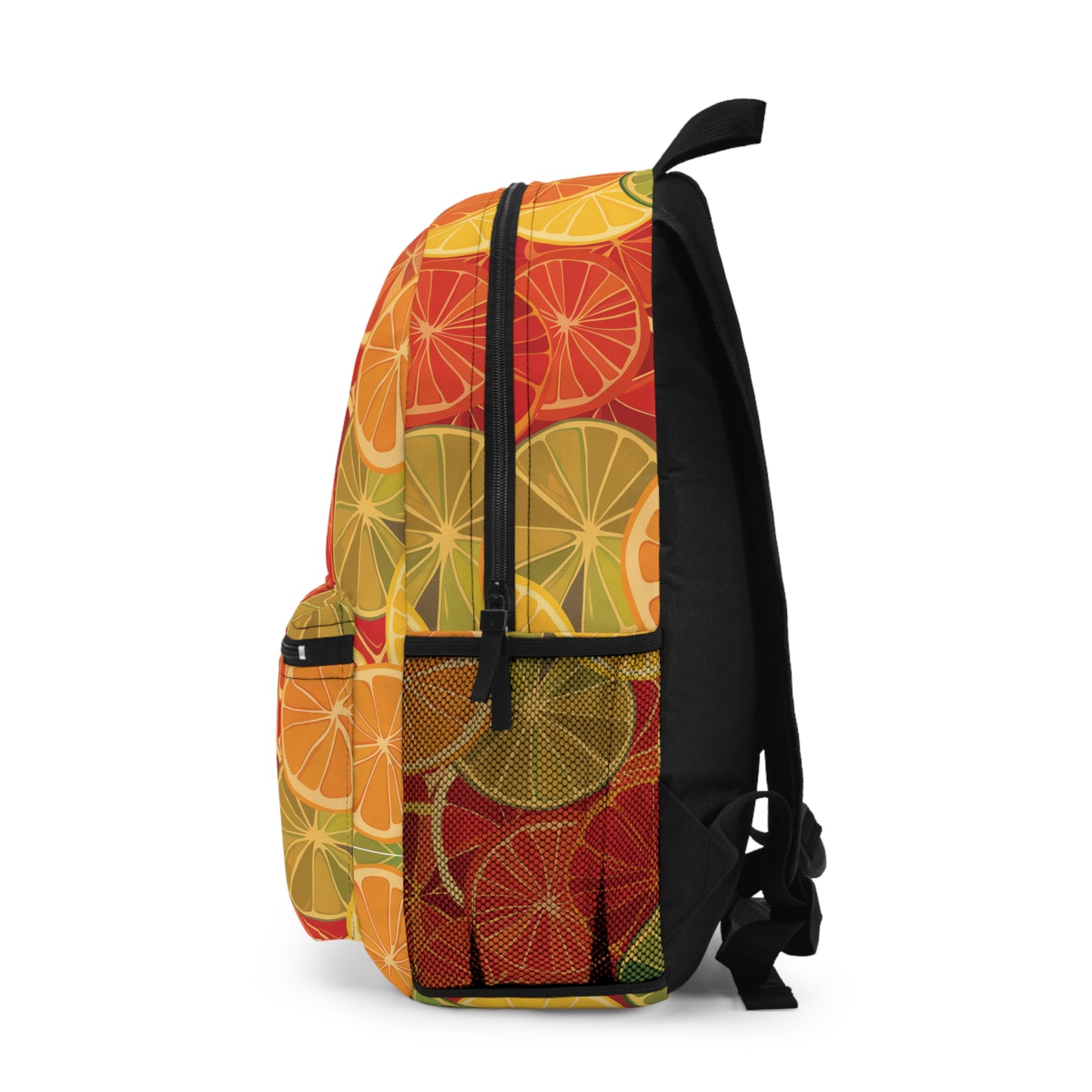 Citrus Burst Pattern Backpacks for Men Women Kids School Travel, Capacity School Backpacks