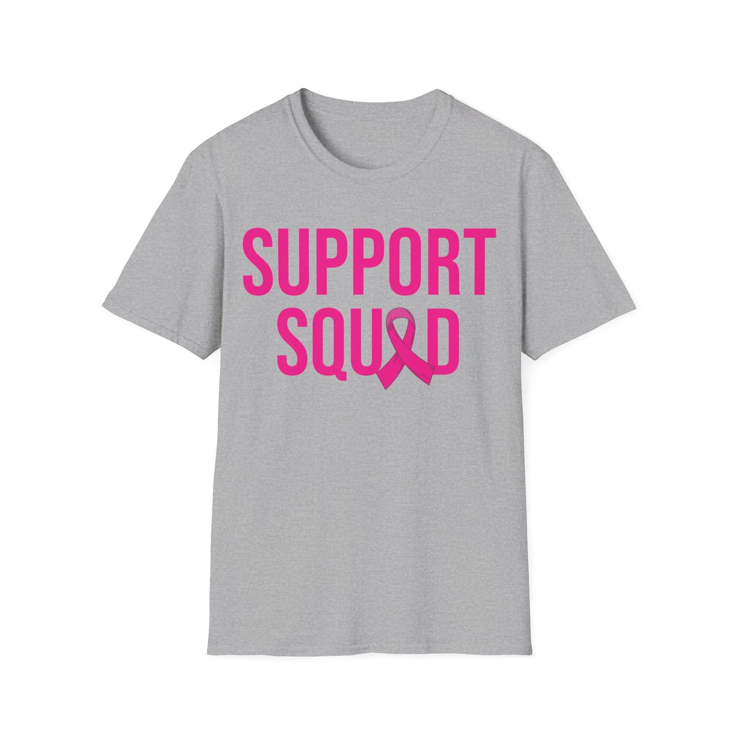 Support Squad Breast Cancer Warrior Awareness October Pink T-Shirt