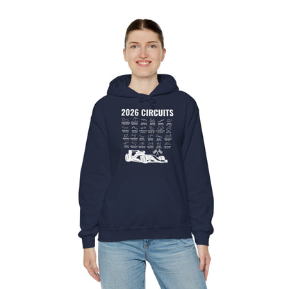 2026 Schedule Formula Racing Formula Car Retro Vintage Hoodie