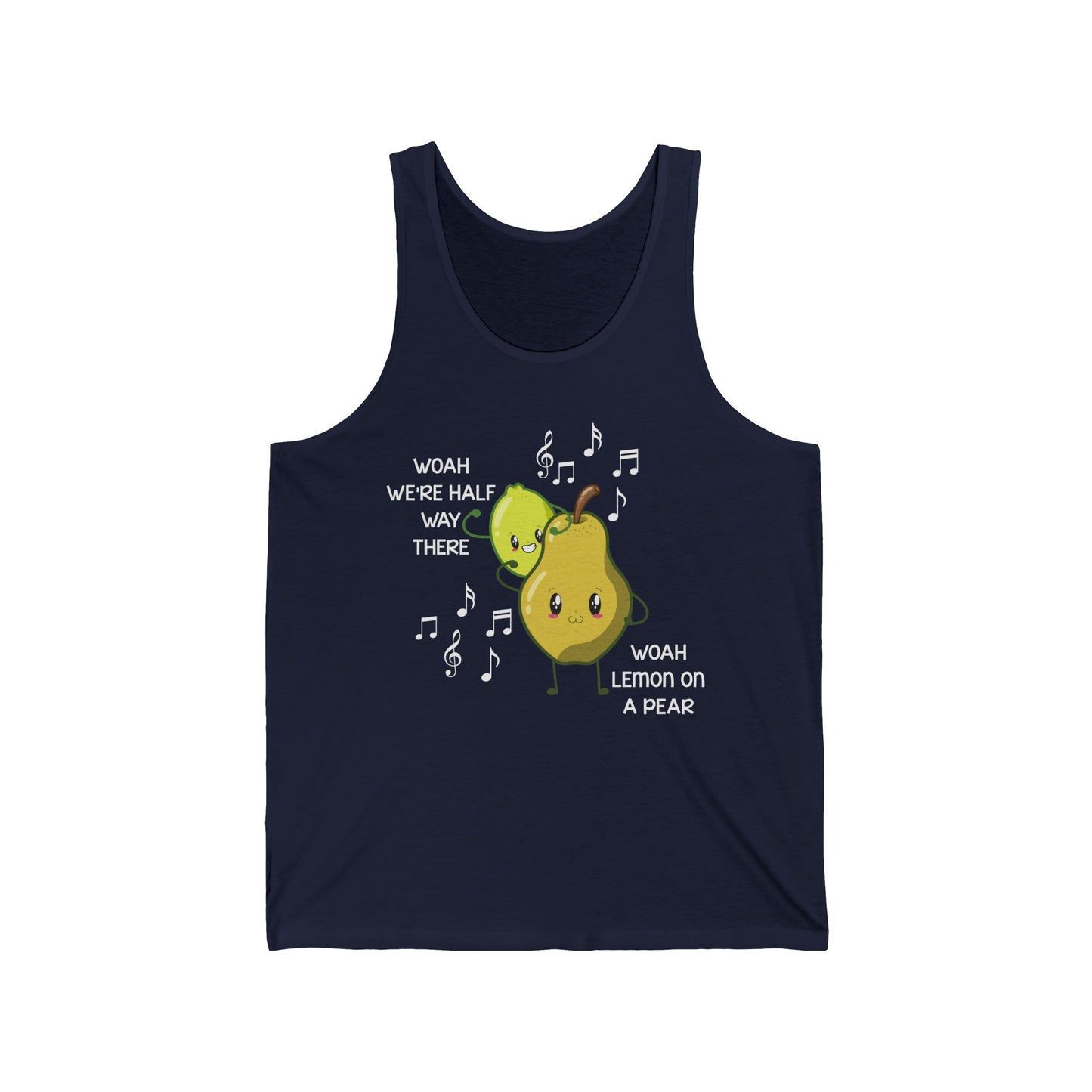 Funny Woah Lemon On A Pear Meme Teacher Foodie Tank Tops For Men Women