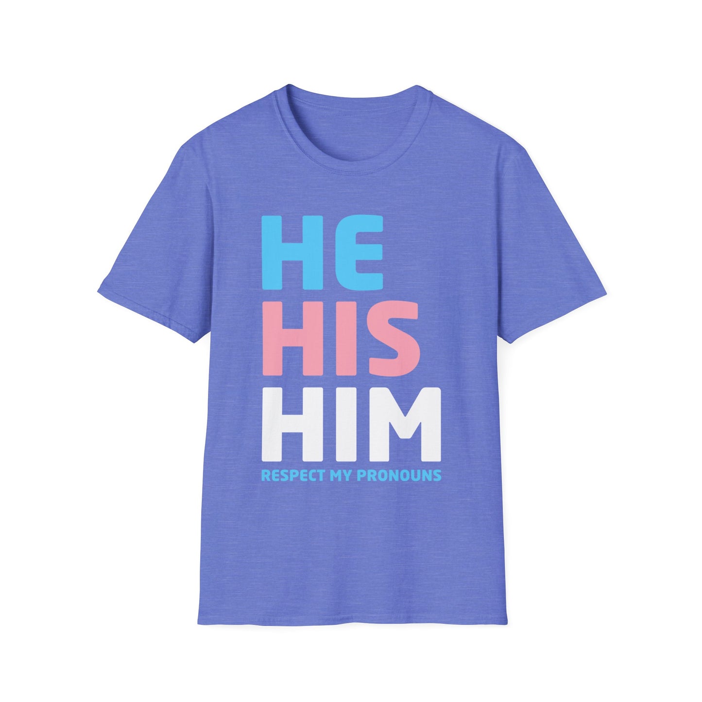 His He Him Respect My Pronouns Transgender LGBTQ Pride Tshirt