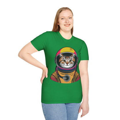 Funny Space Gifts Cat Mom Cat Dad Astronaut Space T-Shirt For Men Women Kids T-Shirt