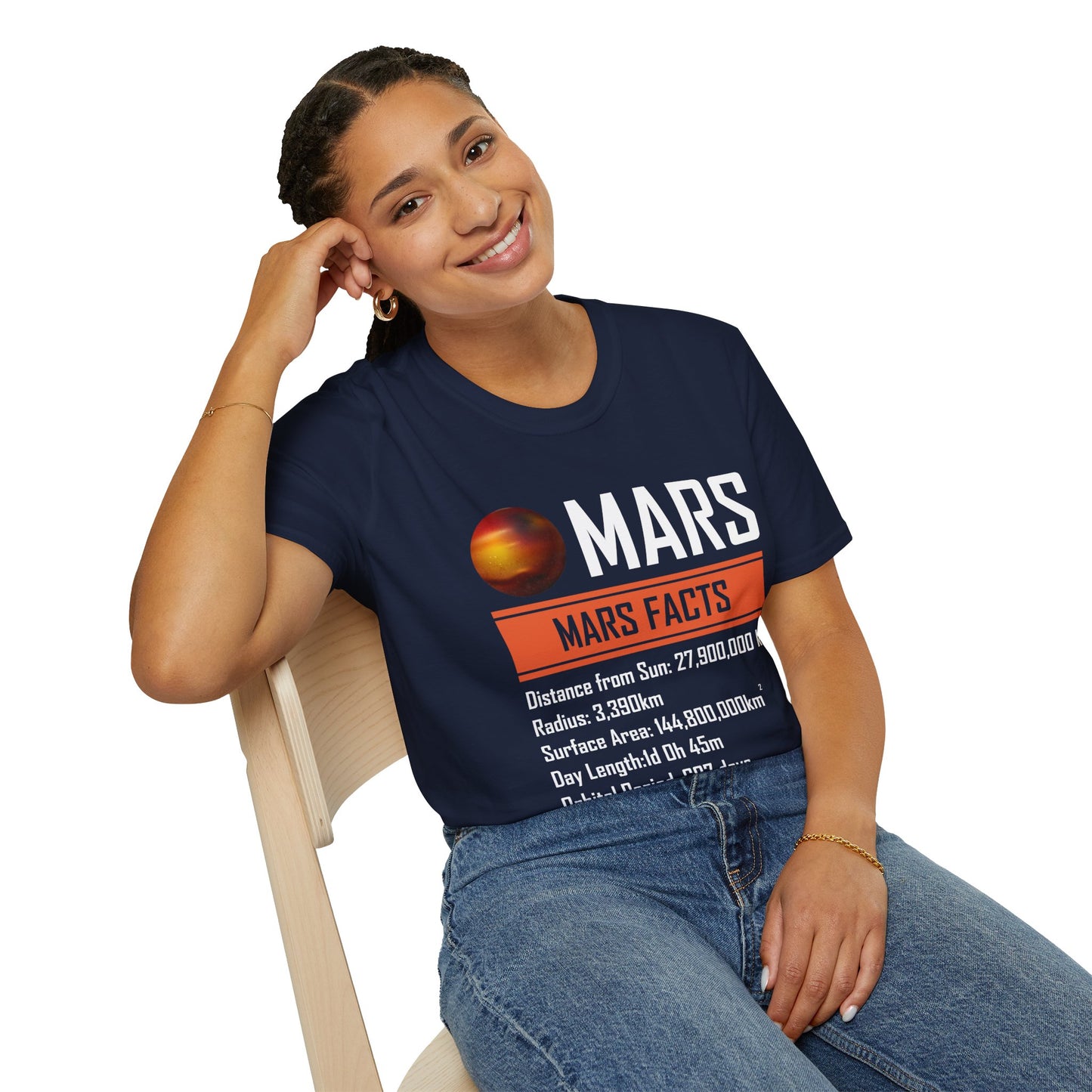 Mars Facts About Mars Planet Space Lover T-Shirt Men Women