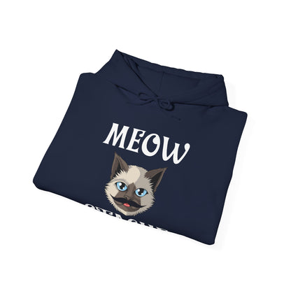 Meowstache Cat Mustache Moustache Beard Bearded Kitten Lovers Hoodie For Men Women Hoodie