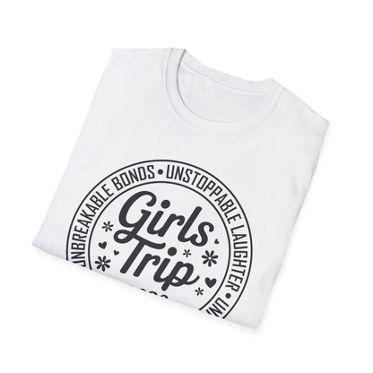 Funny Girls Trip 2026 Friends Weekend Sisters Vacation Matching T-Shirt For Women