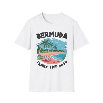 Family Cruise Bermuda 2026 Summer Trip Matching Vacation 2026 T-Shirt For Men Women