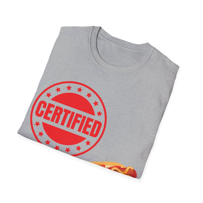 Certified Hotdogologist Hotdog Cool Sausage Hot Dog Lover T-Shirt For Men Women T-Shirt