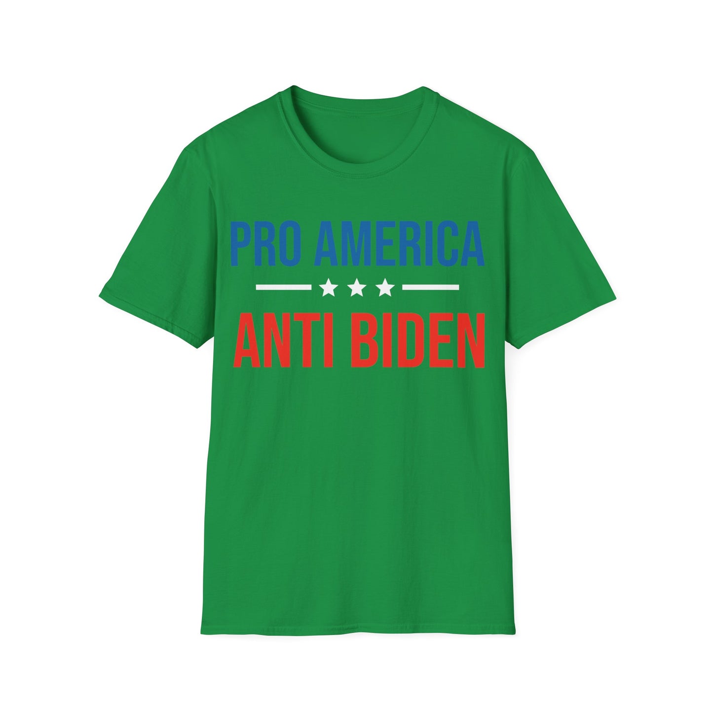 Pro America Anti Biden Flag Impeach Joe Biden Anti-Biden 8646 T-Shirt Men Women