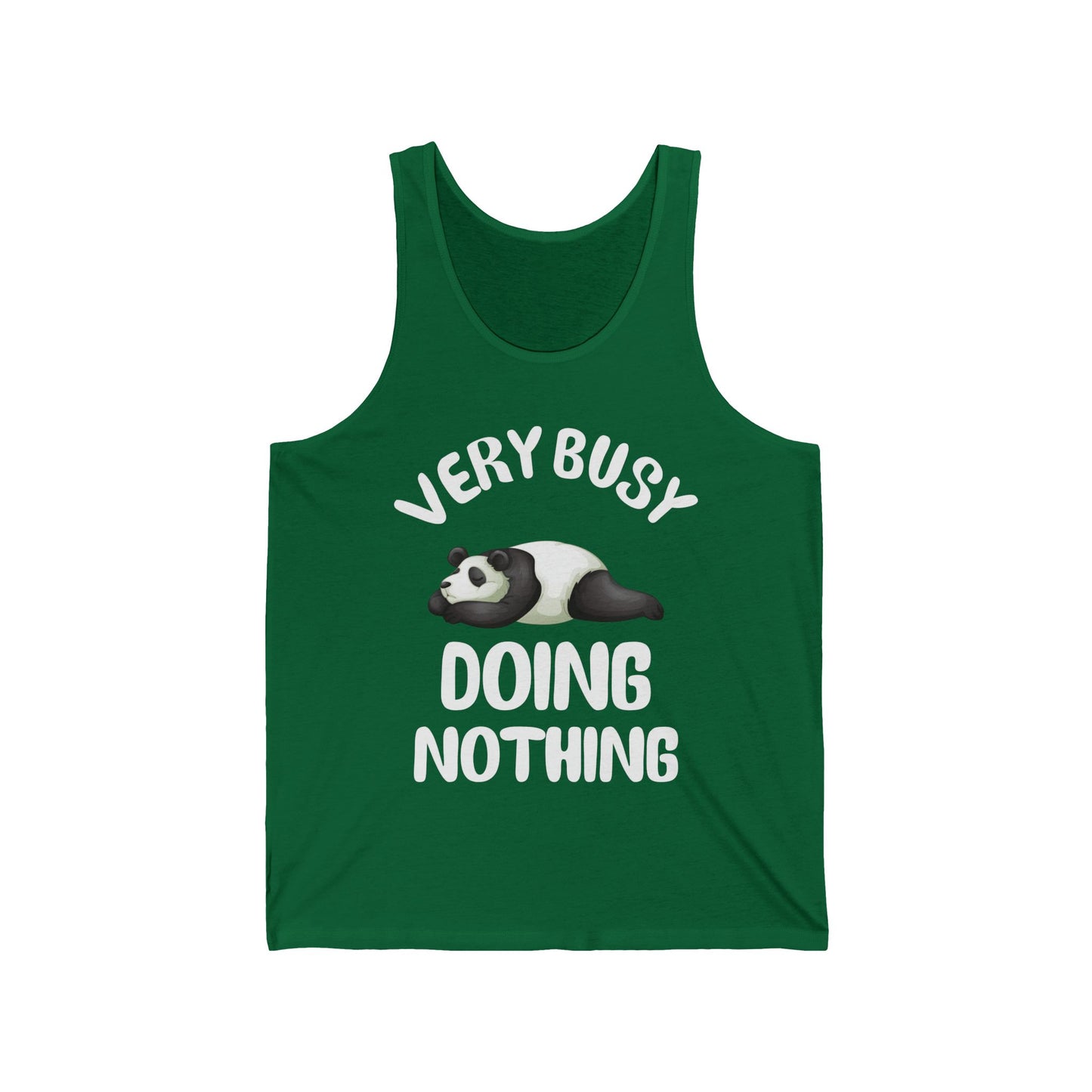 Funny Very Busy Doing Nothing Lazy Tank Top Novelty Gift Men Women