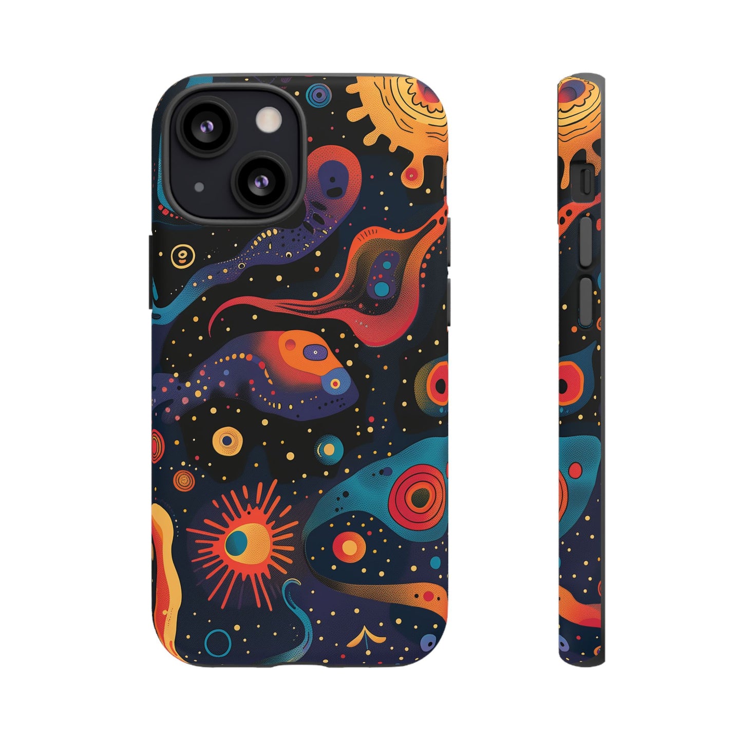 Space Oddity Pattern iPhone 13 14 15  16 Pro Max Plus Case Wireless Charging Compatible Tough Cases Protection, Magnetic Phone Case for iPhone Classic Series