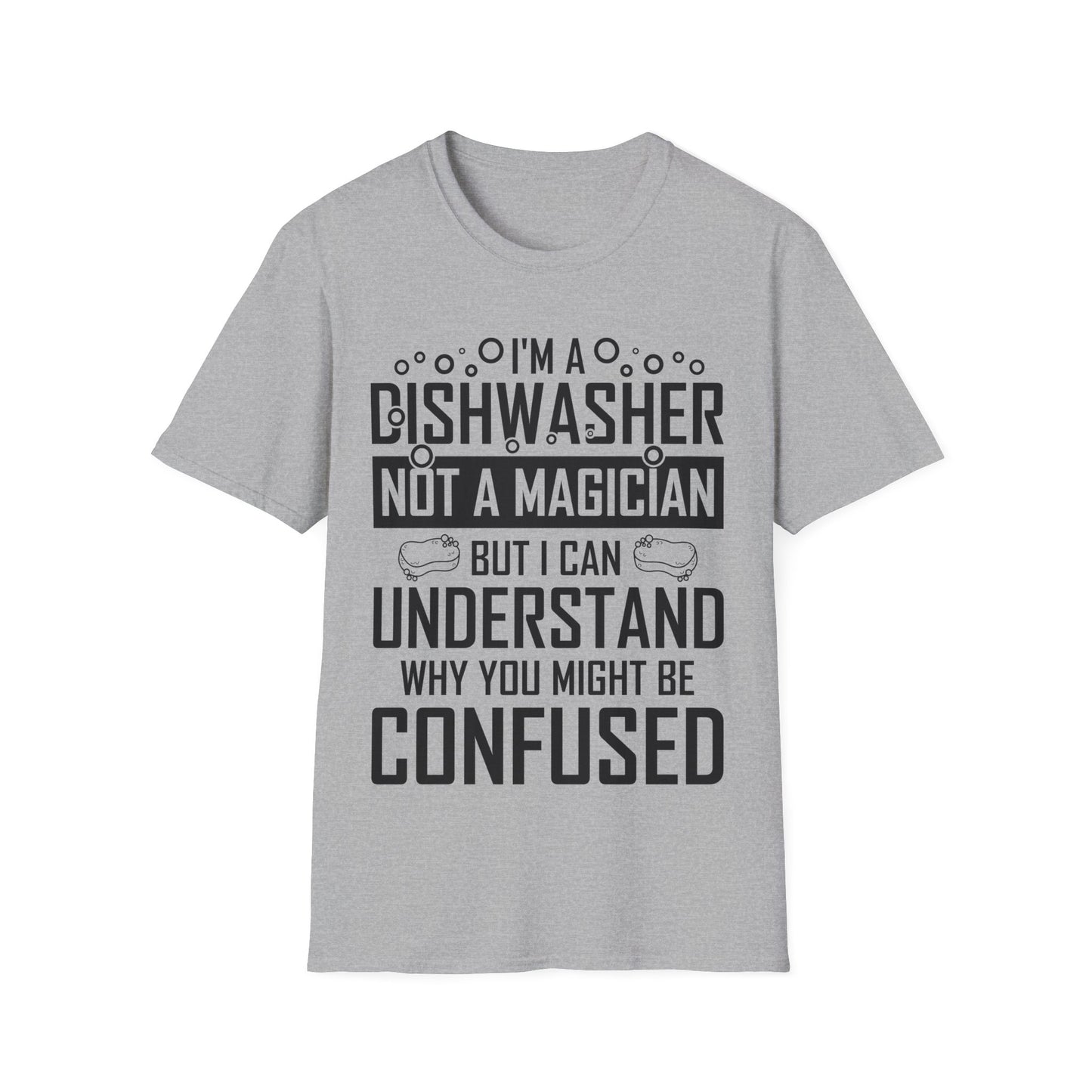 Funny Dishwashing Gift Dishwasher Magician T-Shirt Men Women