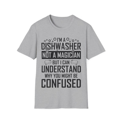 Funny Dishwashing Gift Dishwasher Magician T-Shirt Men Women