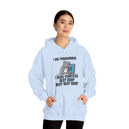 Funny I Are Programmer I Make Computer Beep Boop Cute Cat Hoodie For Men Women Hoodie