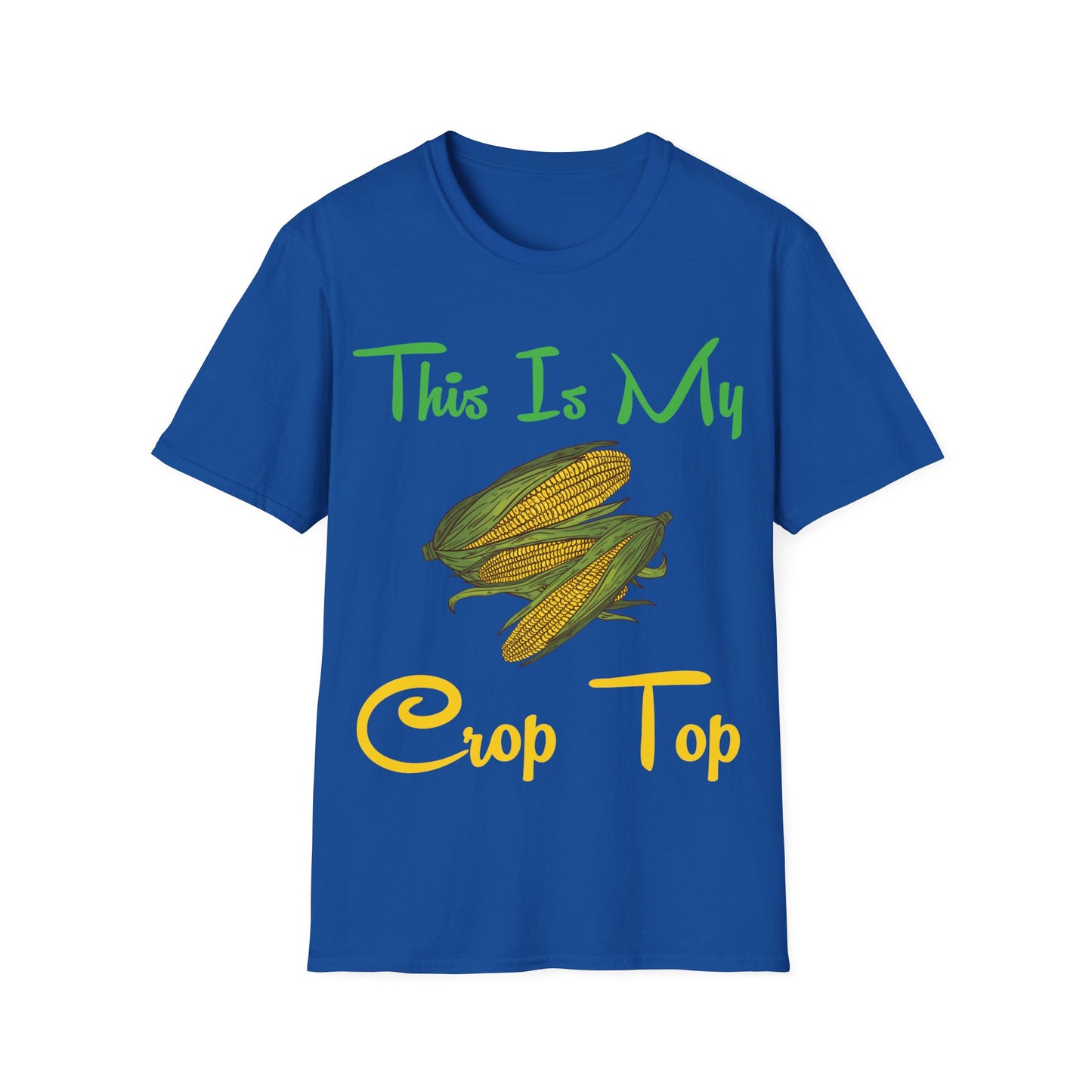 Funny This is my Crop Top Farmer Farming Corn Lover Pun Joke T-Shirt