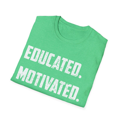 Educated Motivated Vaccinated Social Distancing Quarantine Vaccine T-Shirt