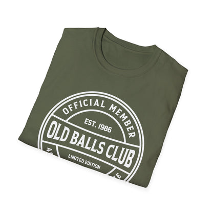 Mens Old Balls Club 40 Years Awesome Forty 40th Birthday Farthers Day T-Shirt