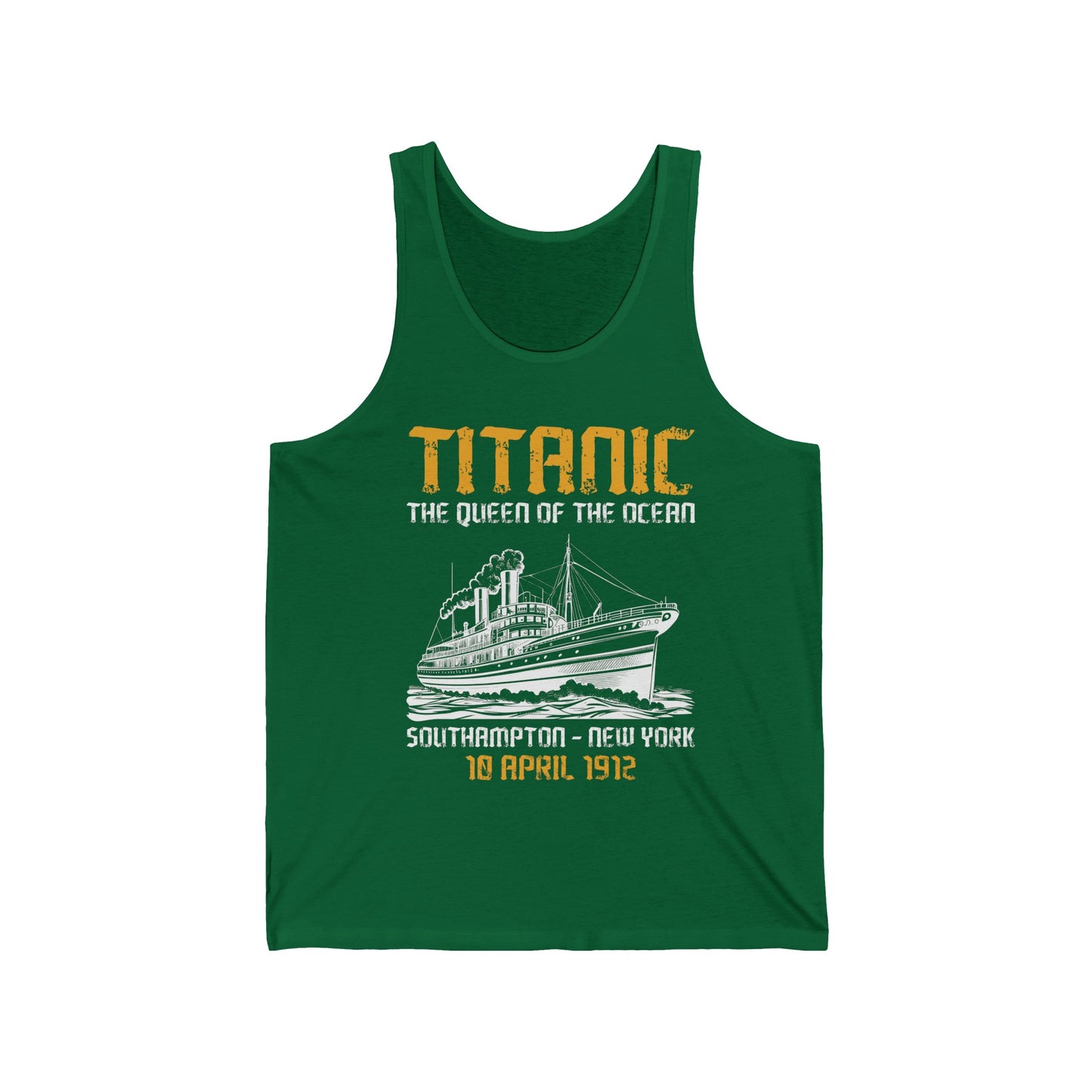 Vintage RMS Titanic 1912 Distressed Sea Sailing Ship Ocean Tank Top For Men Women