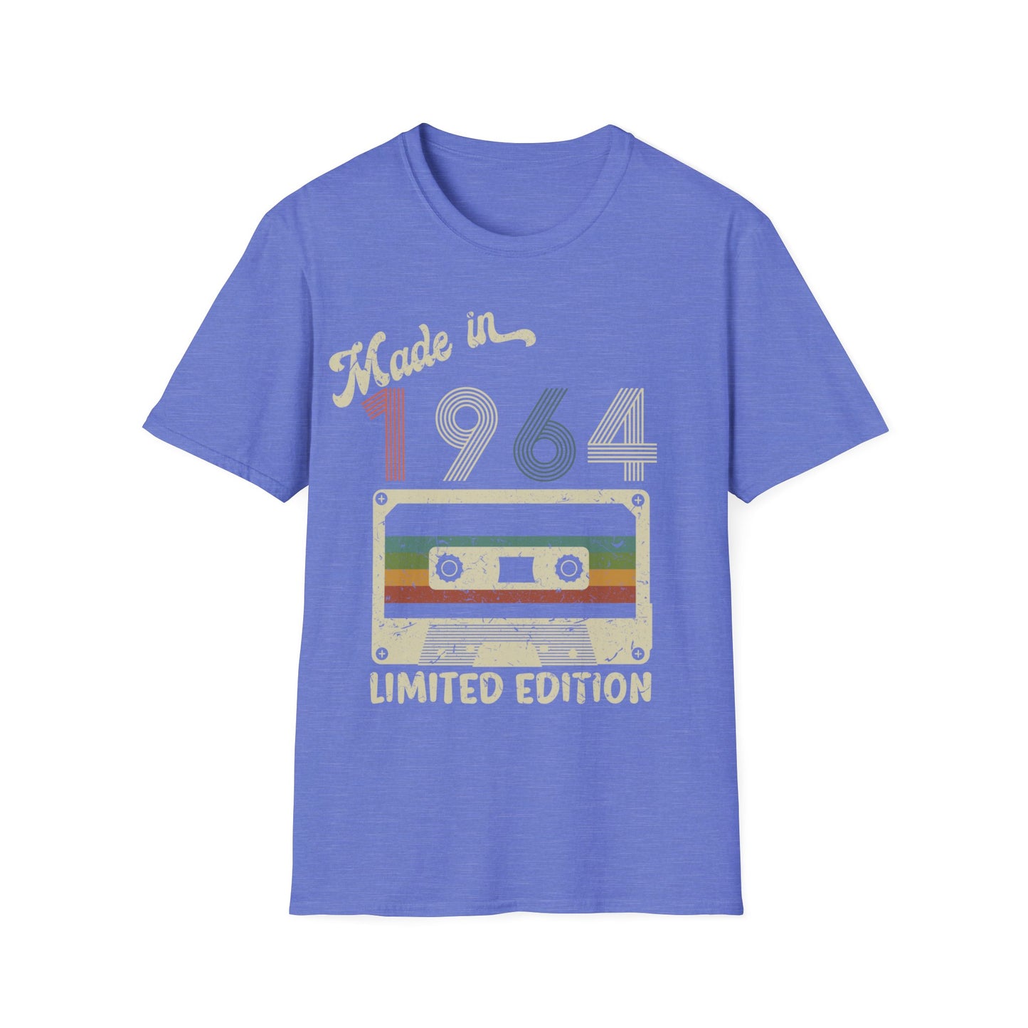 Made in 1964 Limited Edition Funny Cassette Tape Vintage T-Shirt