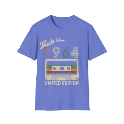 Made in 1964 Limited Edition Funny Cassette Tape Vintage T-Shirt