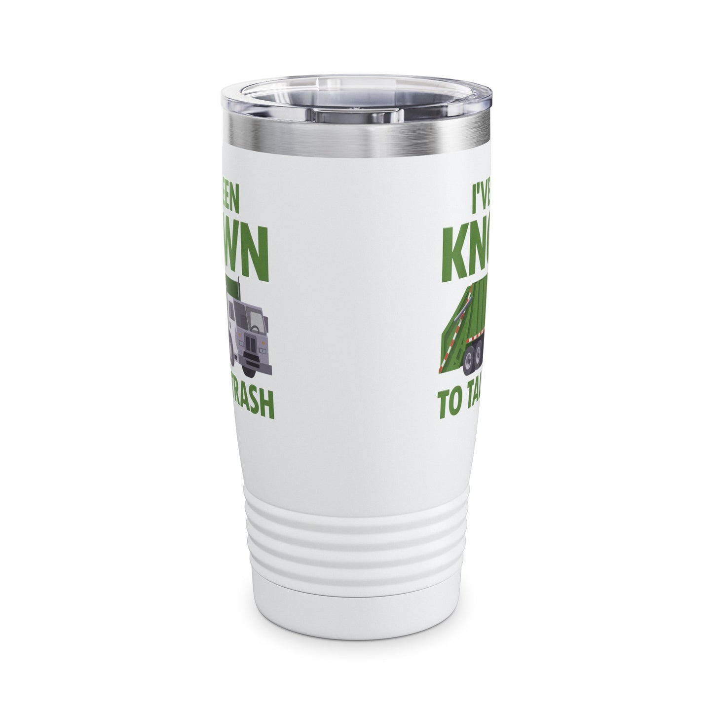 Funny Talk Trash Garbage Truck for Sanitation Worker Tumbler