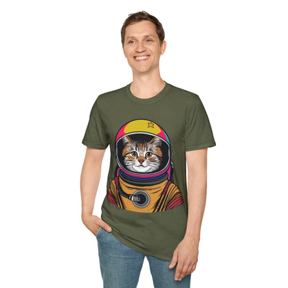 Funny Space Gifts Cat Mom Cat Dad Astronaut Space T-Shirt For Men Women Kids T-Shirt