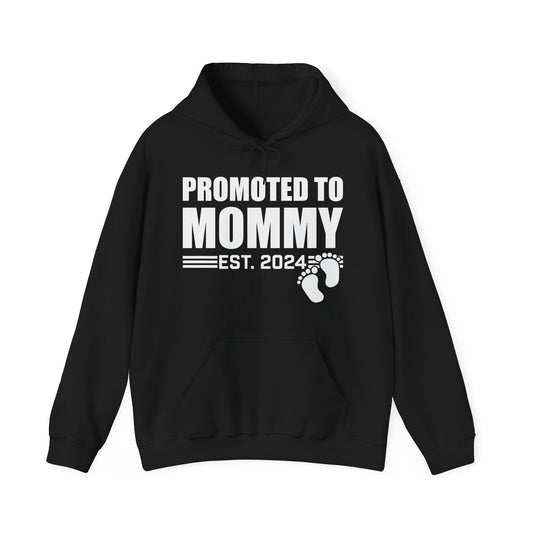 Promoted To Mommy 2024 Pregnancy Announcement Mothers Day Mom To Be Hoodie