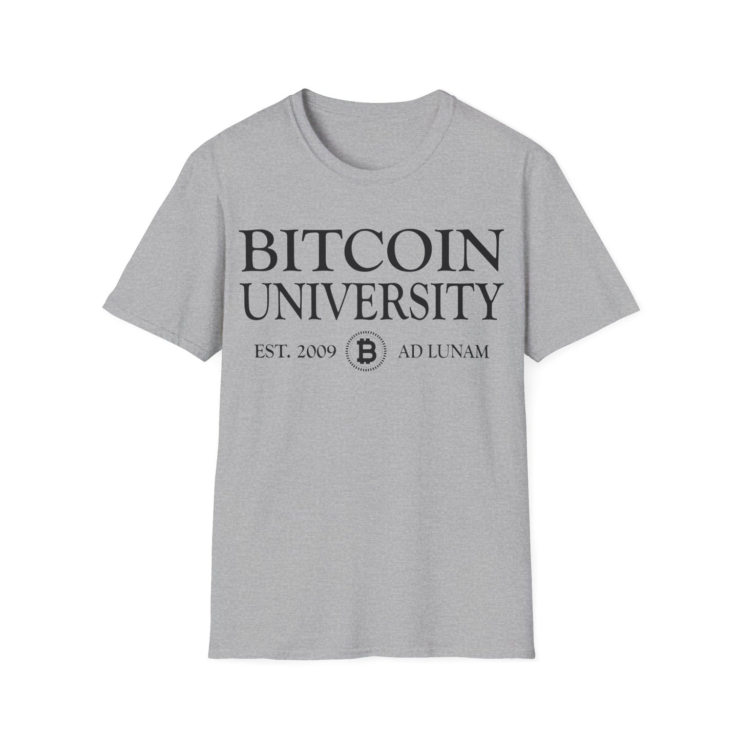 Bitcoin University To The Moon, Funny Vintage Distressed BTC T-Shirt For Men Women T-Shirt