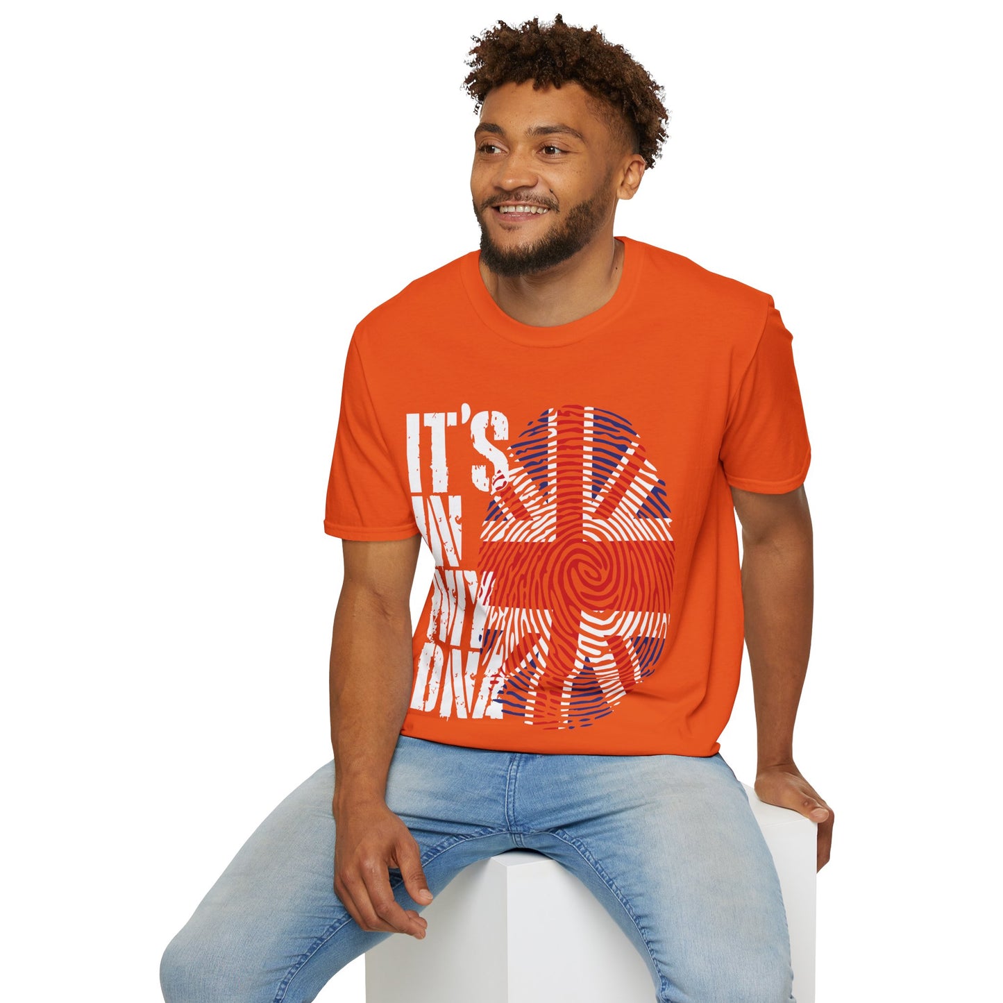 Funny Its In My DNA British Flag England UK Britain Union Jack T-Shirt For Men Women T-Shirt