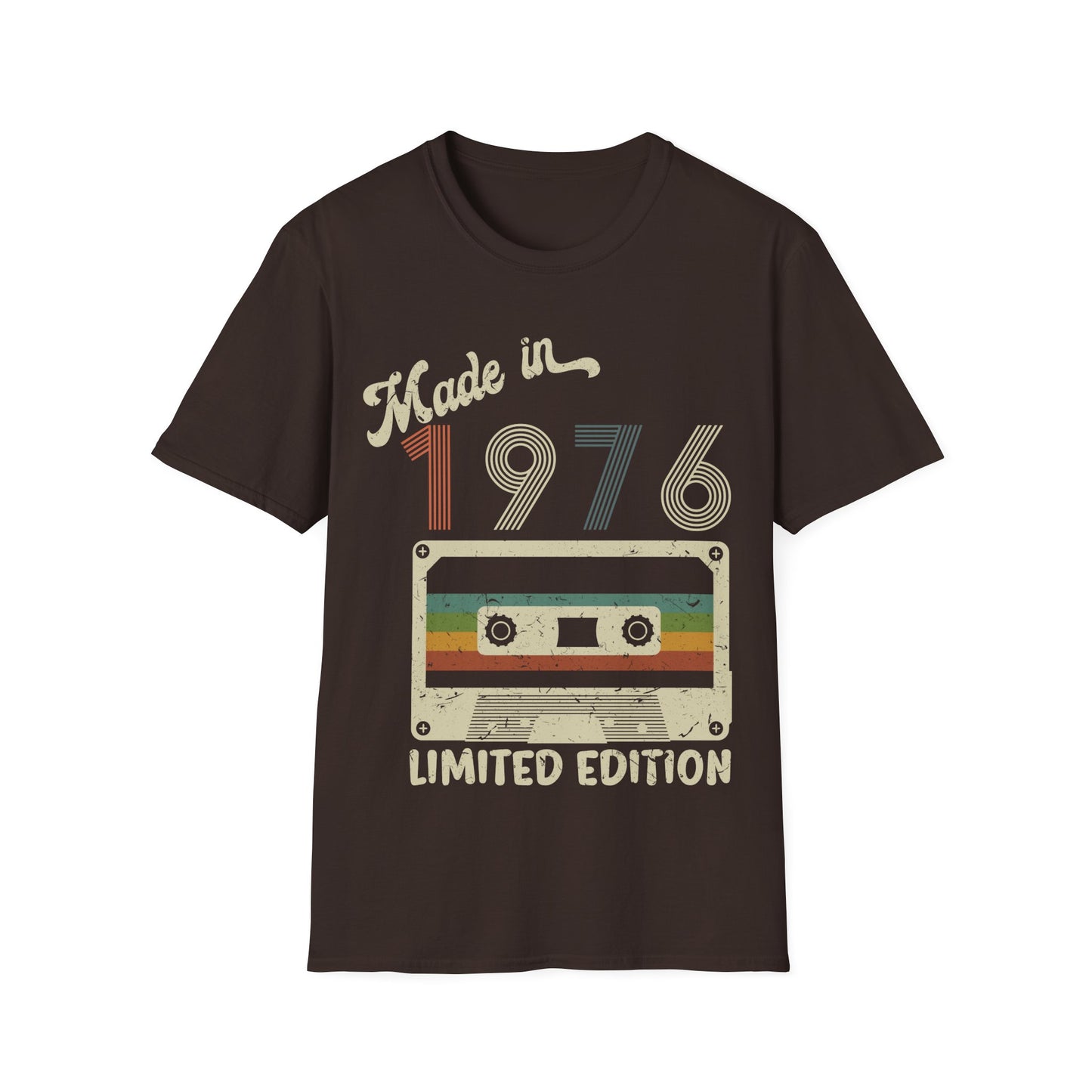 Made In 1976 Limited Edition Funny Cassette Tape Vintage T-Shirt For Men Women