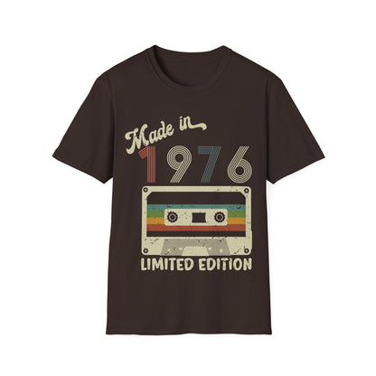 Made In 1976 Limited Edition Funny Cassette Tape Vintage T-Shirt For Men Women