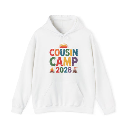 Cousin Camp 2026 Camping Campfire Summer Vacation Family Hoodie