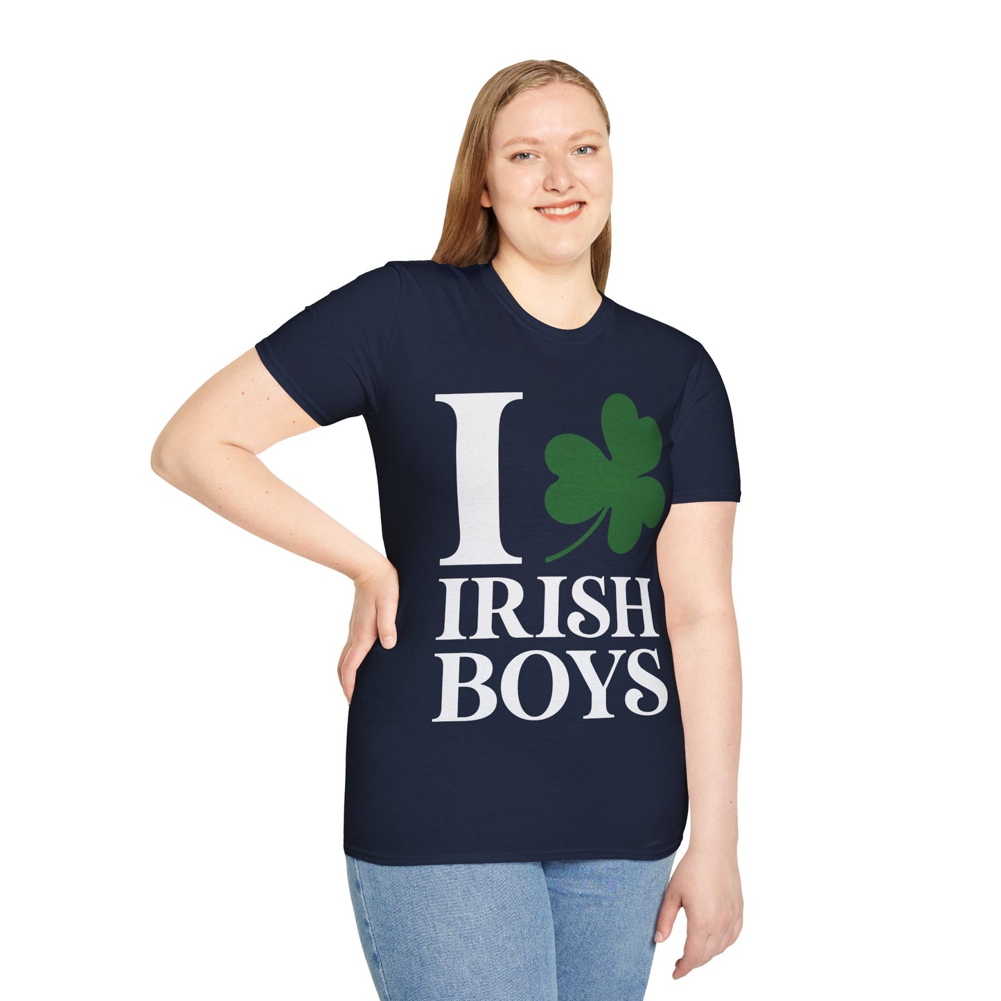 Funny I Love Irish Boys Shamrock St Patricks Day T-Shirt For Men Women T-Shirt