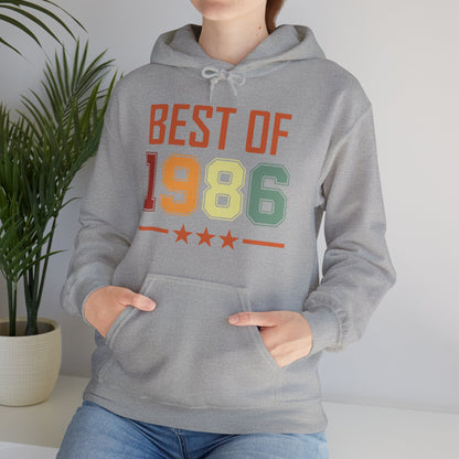 Funny Vintage Best of 1986 40 Year Old Gift 40th Birthday Hoodie For Men Women Hoodie