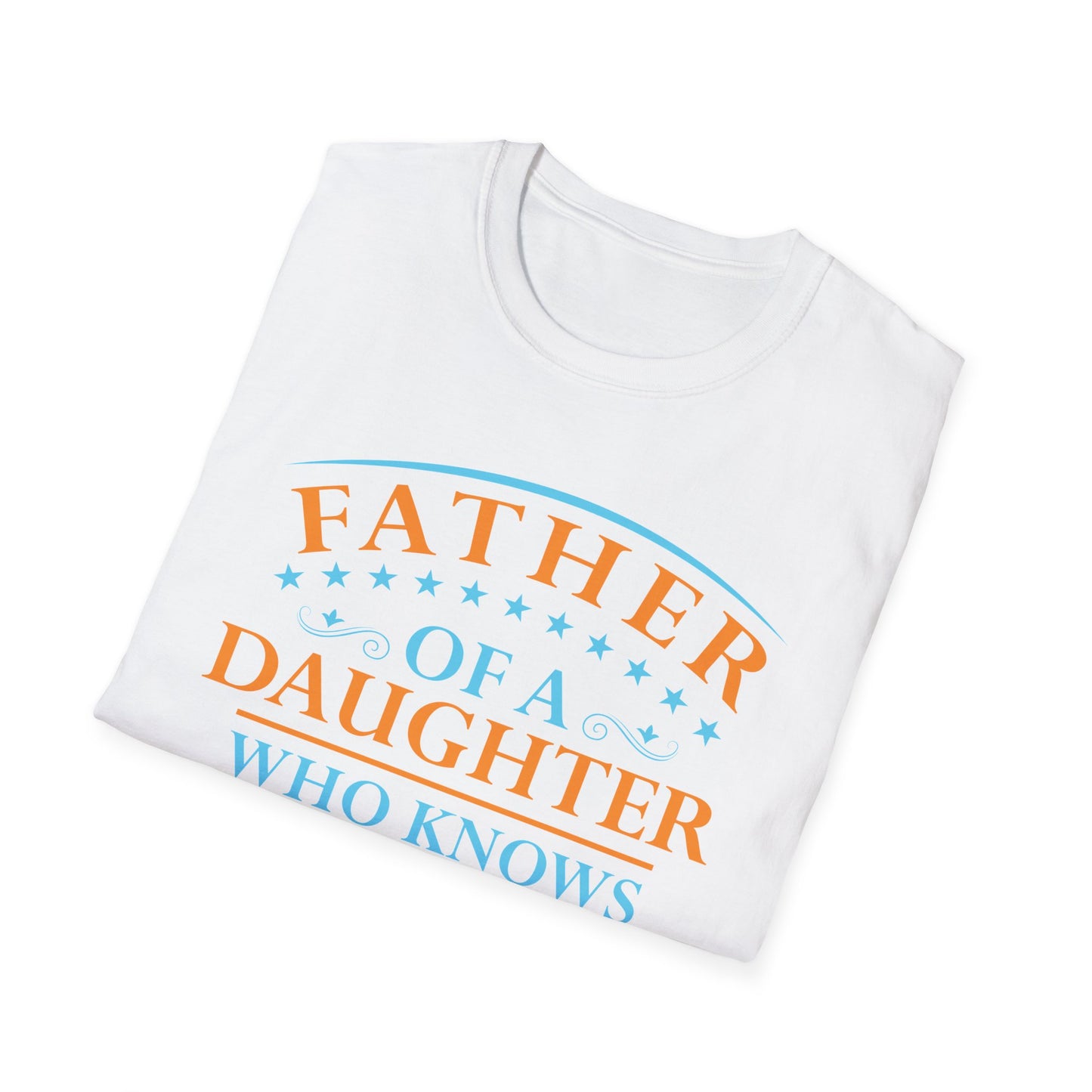 Funny Father Daughter Knows Everything Dad Fathers Day Vintage T-Shirt For Men Women T-Shirt