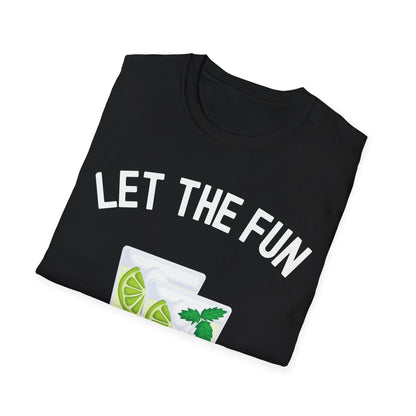 Funny Let The Fun Be Gin Party Alcohol Drinker Liquor Booze T-Shirt