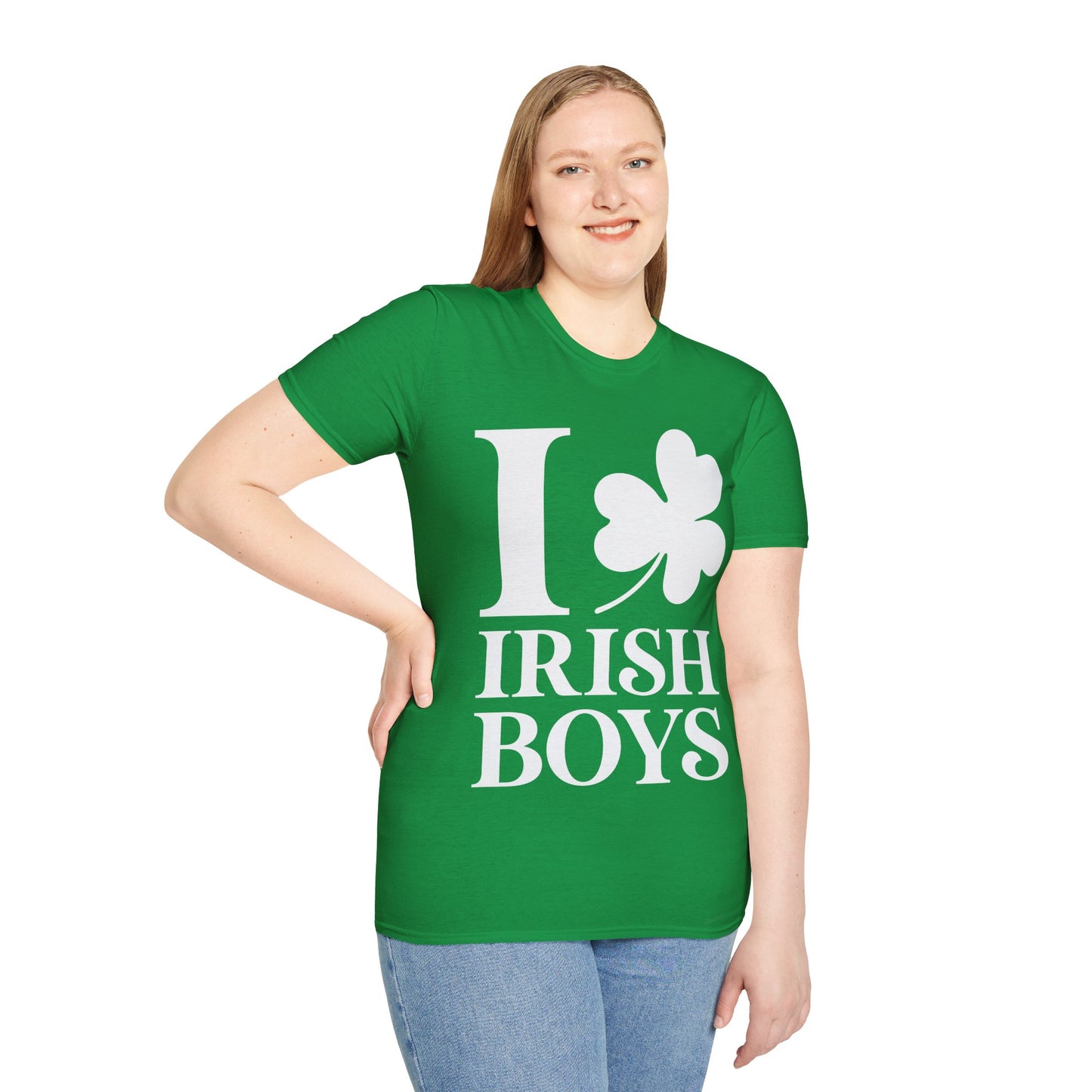 Funny I Love Irish Boys Shamrock St Patricks Day T-Shirt For Men Women T-Shirt