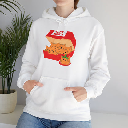 Funny Kitten Nuggets Food Pun Cat Lover Gift Chicken Nuggets Hoodie For Men Women Hoodie