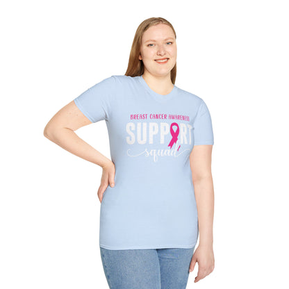 Breast Cancer Shirts Support Squad Tee Breast Cancer Awareness T-Shirt For Men Women