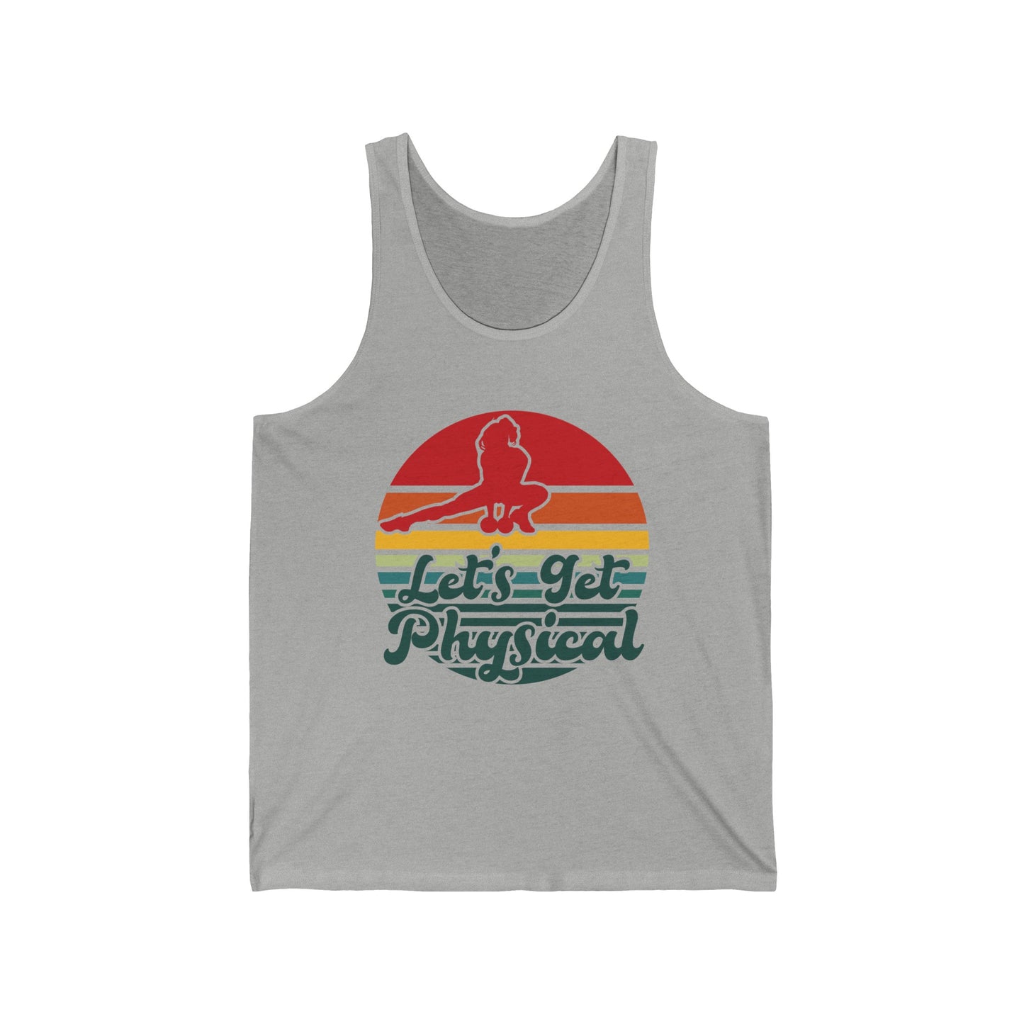 Lets Get Physical Workout Gym Tee Rad 80'S Retro Tank Tops For Men Women