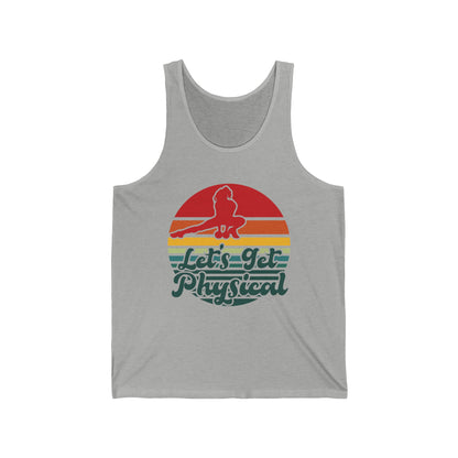 Lets Get Physical Workout Gym Tee Rad 80'S Retro Tank Tops For Men Women