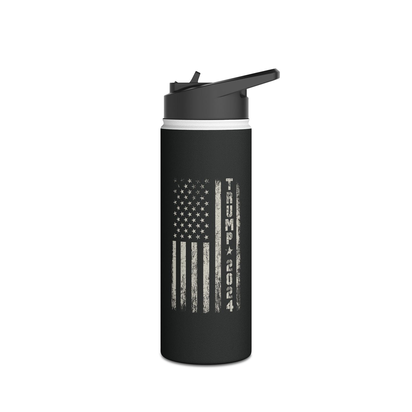 Pro-Trump American Flag Trump 2024 President 45 Water Bottle Men Women