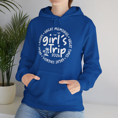 Girl's Trip 2026 Memories Friends Trip Matching Vacation Hoodie For Men Women Hoodie