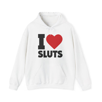 I Love Sluts Hoodie I Heart Sluts Baby Tee Hoodie For Men Women Hoodie