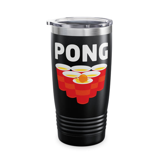 Funny Beer Pong Drinking Halloween Carnival Partner Costume Tumbler For Men Women Tumbler