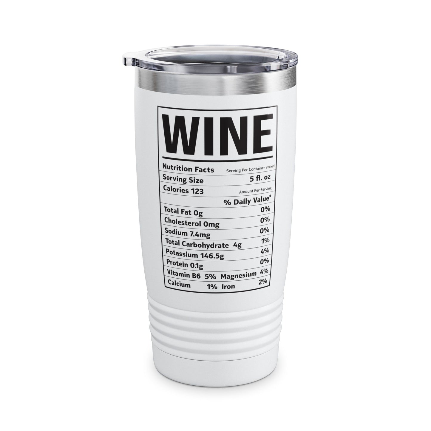 Wine Nutrition Facts Funny Family Matching Thanksgiving Christmas Drinking Tumbler For Men Women